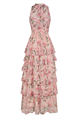 NEO NOIR MARLI FLOWER CHIFFON DRESS