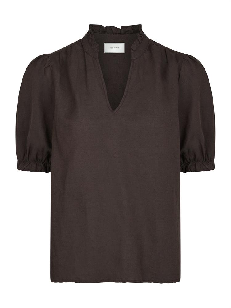 NEO NOIR ODESA LINEN BLOUSE