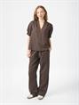 NEO NOIR ODESA LINEN BLOUSE