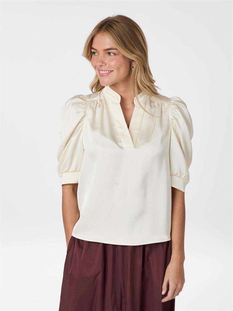 NEO NOIR ROELLA HEAVY SATEEN BLOUSE