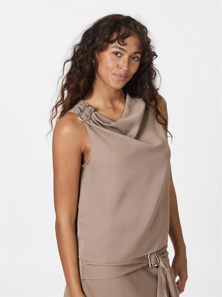 NEO NOIR SCOTTA DULL SATEEN TOP