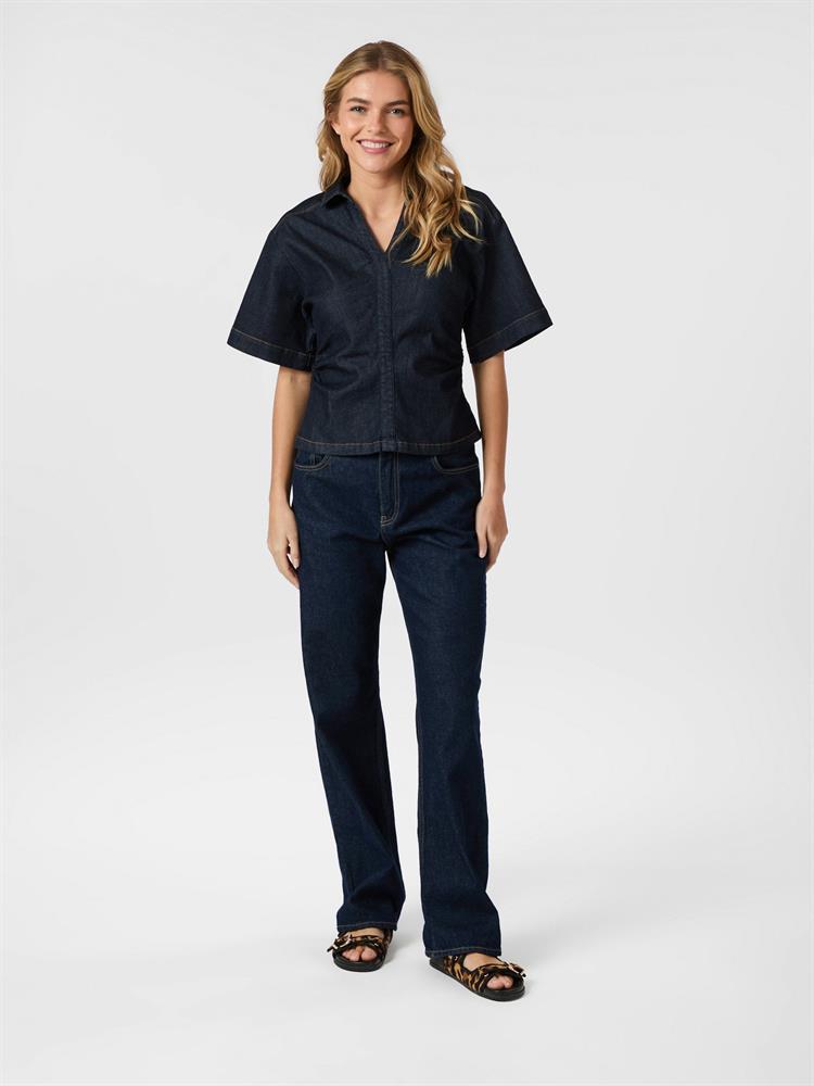 NEO NOIR SPENDA DENIM BLOUSE