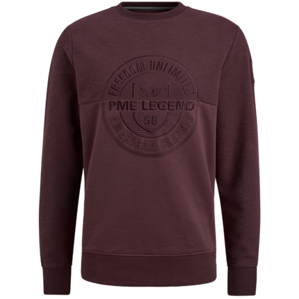 PME Legend Crewneck slub-look jacquard sweat