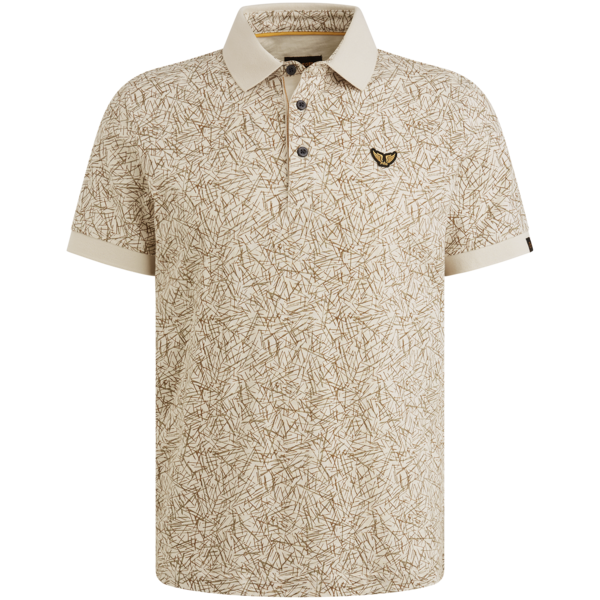 PME Legend Short sleeve polo slub jersey aop