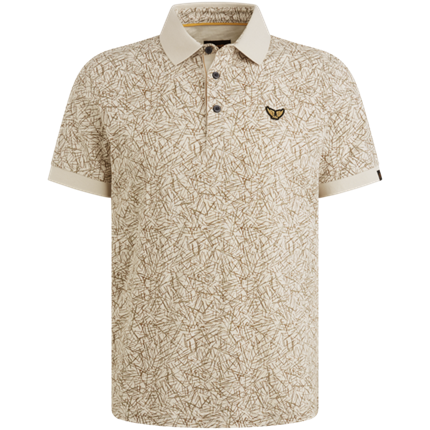 PME Legend Short sleeve polo slub jersey aop