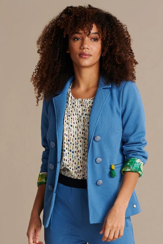 Pom Amsterdam BLAZER - SKY BLUE SHIMMER