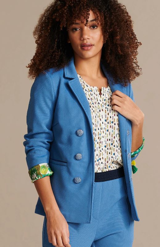 Pom Amsterdam BLAZER - SKY BLUE SHIMMER
