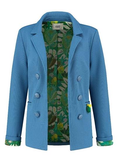 Pom Amsterdam BLAZER - SKY BLUE SHIMMER