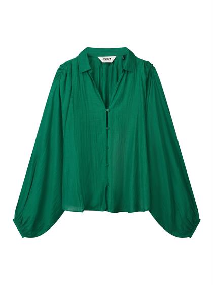 Pom Amsterdam BLOUSE - Lena Meadow Green