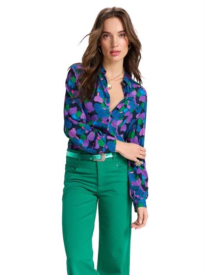 Pom Amsterdam BLOUSE MILA BRUSHWORK LILAC