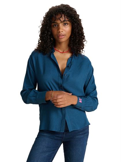 Pom Amsterdam BLOUSE MILLY ETERNAL BLUE