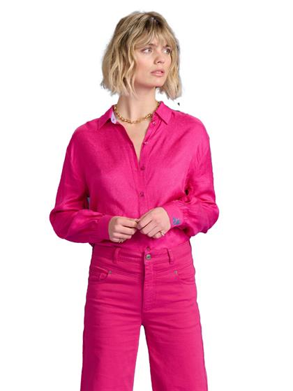 Pom Amsterdam BLOUSE MILLY FIERY PINK