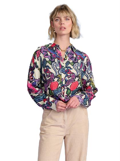 Pom Amsterdam BLOUSE MILLY FULL GLOW ECRU