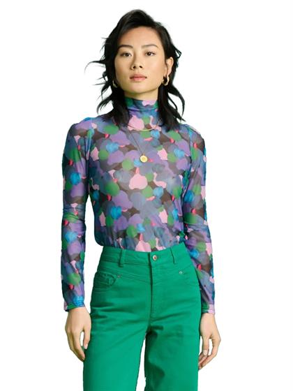 Pom Amsterdam TURTLENECK BRUSHWORK LILAC