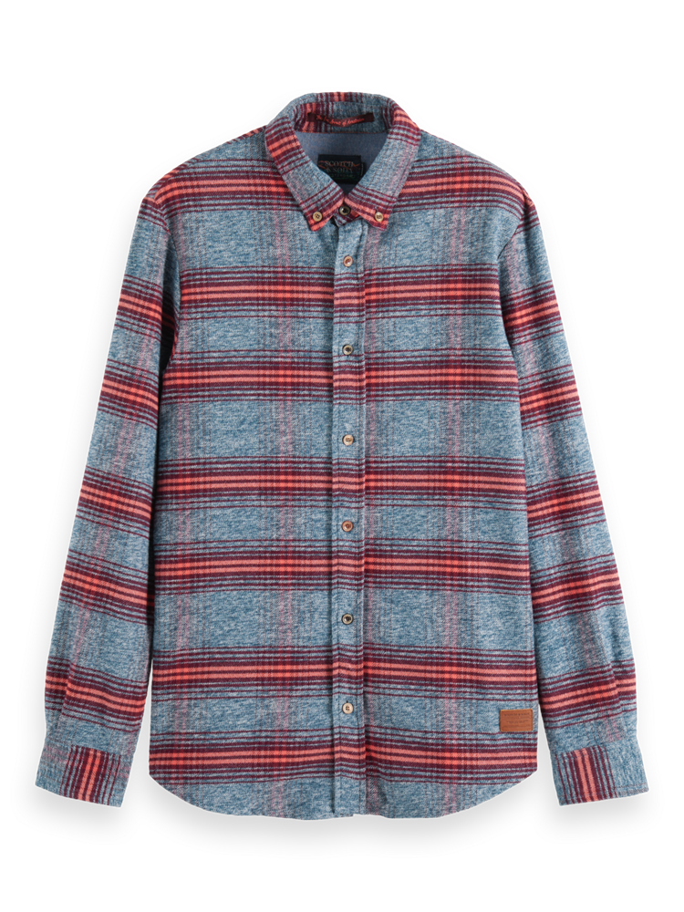 Scotch & Soda Regular fit- Striped flannel shirt