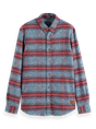 Scotch & Soda Regular fit- Striped flannel shirt