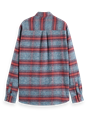 Scotch & Soda Regular fit- Striped flannel shirt