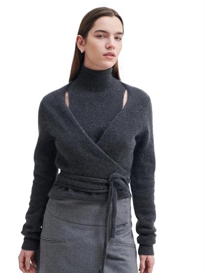 Second Female BROOKLINE KNIT WRAP T-NECK