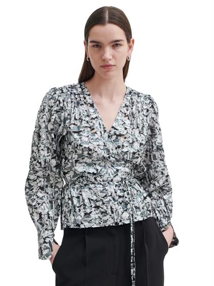 Second Female DOODLE WRAP BLOUSE