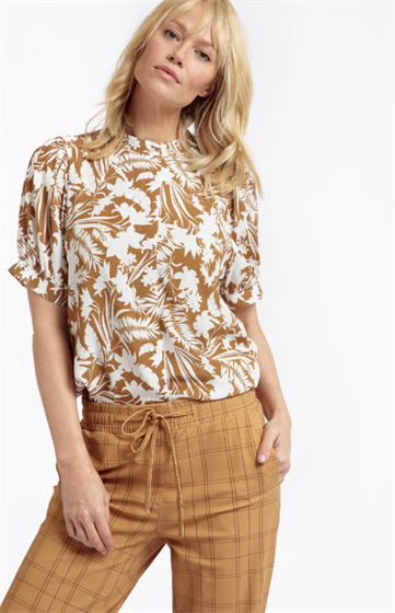 Studio Anneloes Ted flower crepe blouse