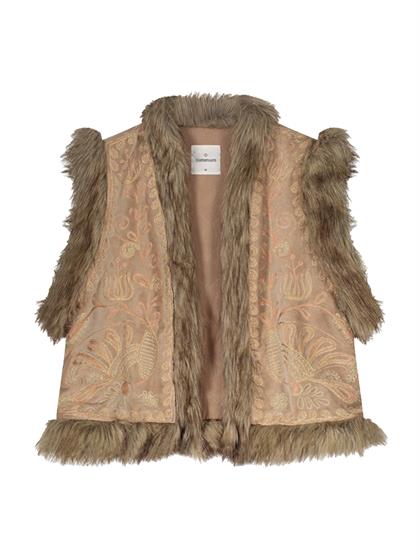 SUMMUM Gilet embroidered velours