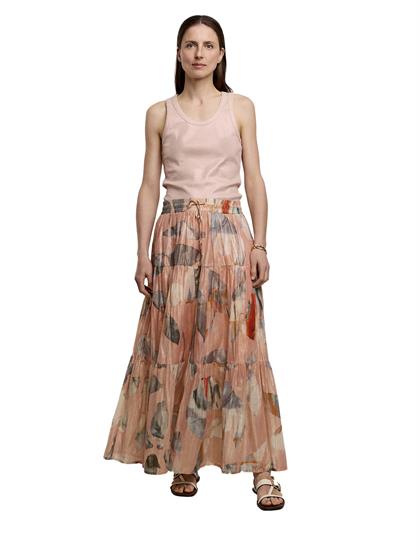 SUMMUM QUINTY: Skirt leaves with lurex