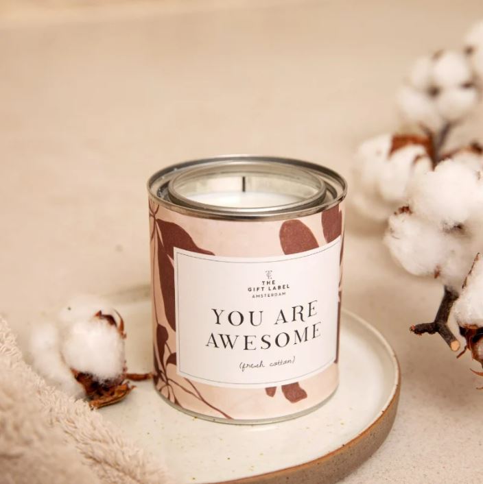 THE GIFT LABEL Candletin310gr - You are awesome - Jasmine vanilla