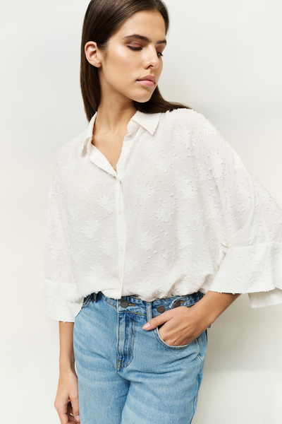 Yaya Blouse met ingeweven details