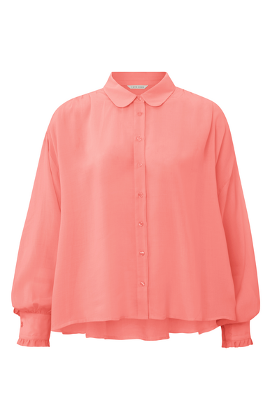 Yaya Blouse w. pleat details and v