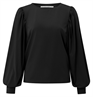Yaya Boatneck top with puff sleeve