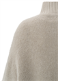 Yaya Boucle cardigan with rib detai