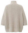 Yaya Boucle cardigan with rib detai