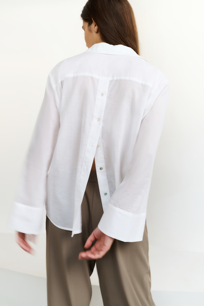 Yaya Boyfriend blouse met knopen