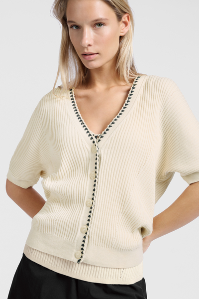 Yaya Cardigan with stitch detail