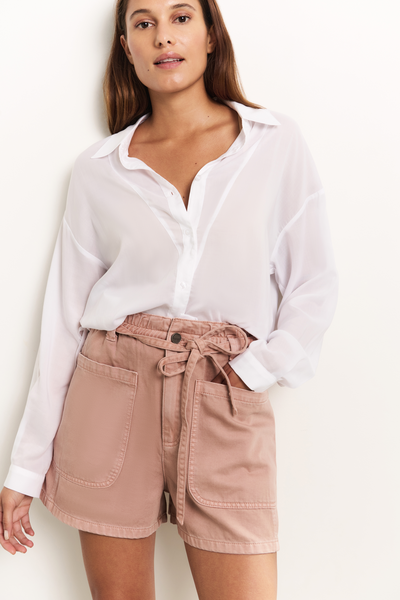 Yaya Cargo garment-dye shorts