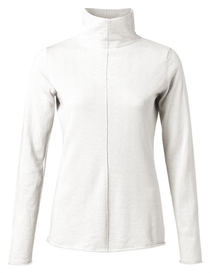 Yaya Cotton blend sweater with seam
