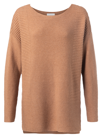 Yaya Cotton sweater with splits