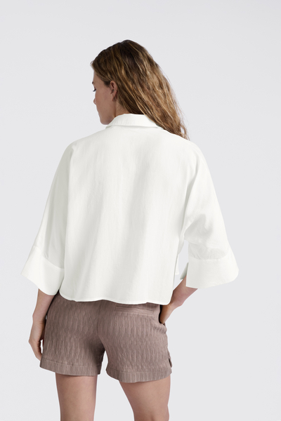 Yaya Cropped blouse with loose fit