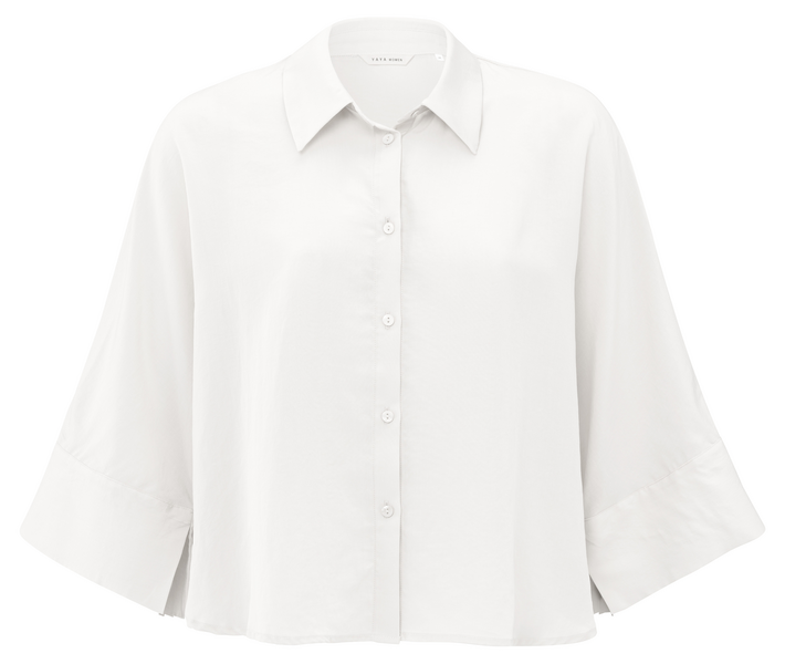 Yaya Cropped blouse with loose fit