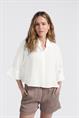 Yaya Cropped blouse with loose fit