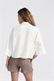 Yaya Cropped blouse with loose fit