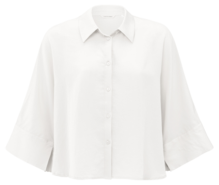 Yaya Cropped blouse with loose fit