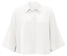 Yaya Cropped blouse with loose fit