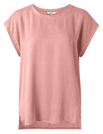 Yaya Cupro blend fabric mix top