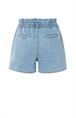 Yaya Denim short met strikkoord