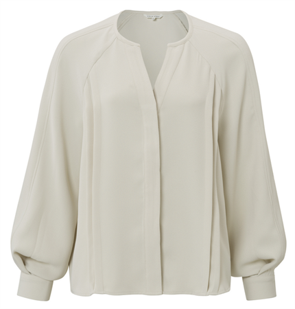 Yaya Detailed v-neck blouse