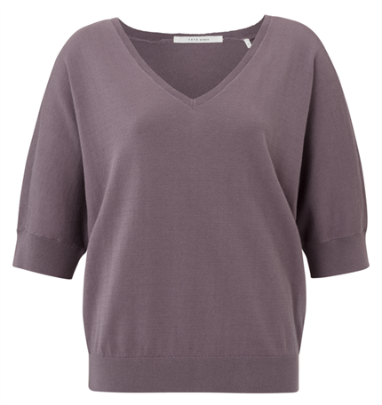 Yaya Double v-neck sweater