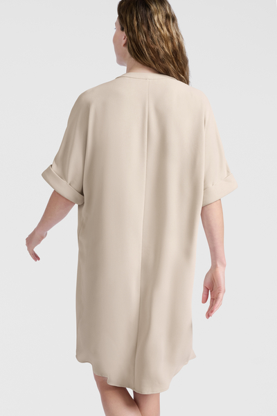 Yaya Dress with folded sleeves