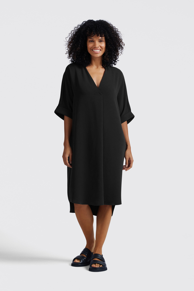Yaya Dress with folded sleeves