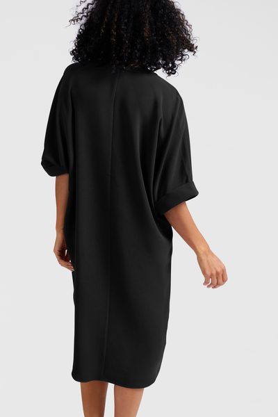 Yaya Dress with folded sleeves
